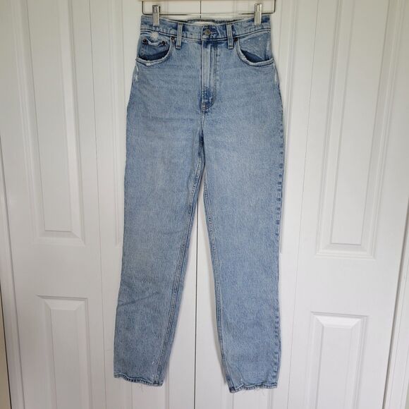 Abercrombie And Fitch Jeans 90s Straight Ultra High Rise Size 4/27 L - Picture 1 of 5